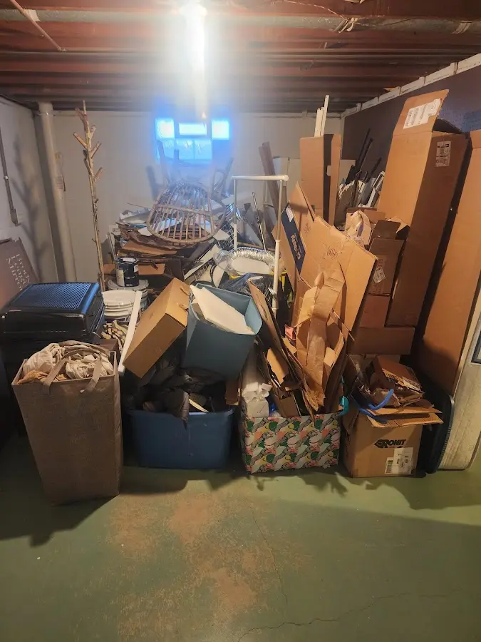 Roll-off dumpster container at job site for 2 Yard Dumpster Rental in Santa Maria